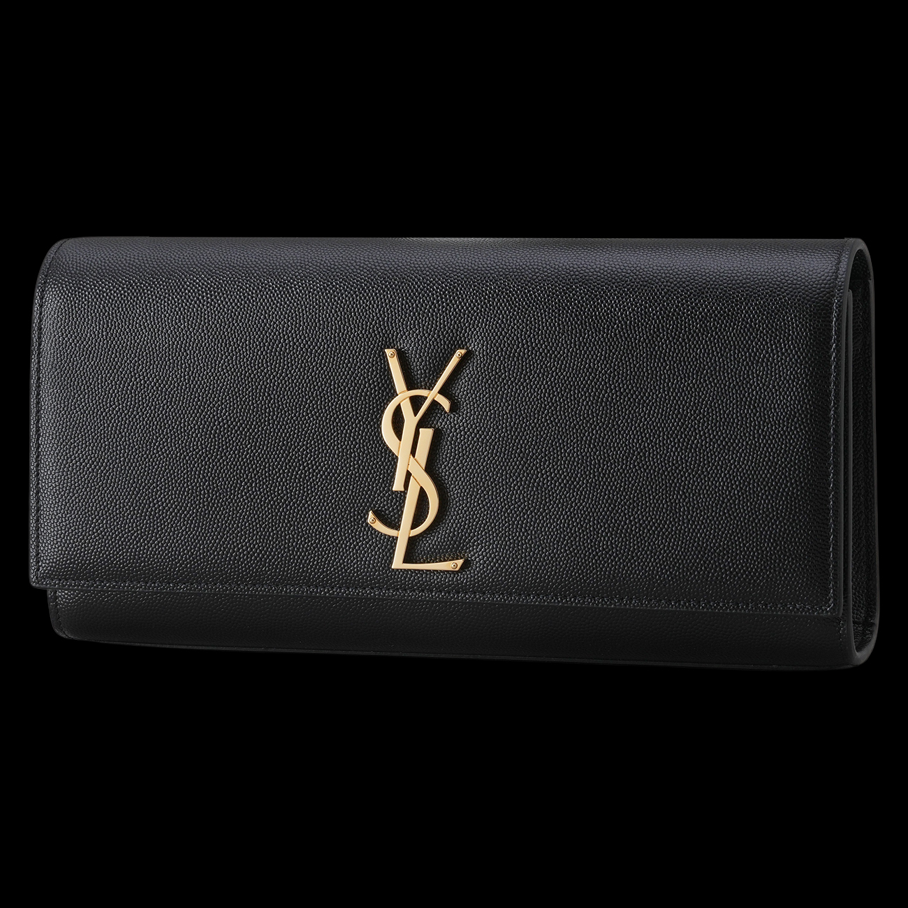 YVES SAINT LAURENT(USED)생로랑 326079 모노그램 케이트 클러치백 블랙금장